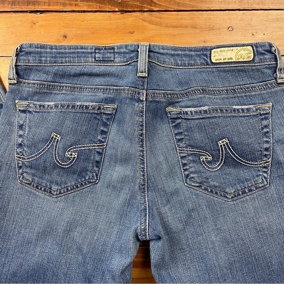 AG Adriano Goldschmied Stilt crop cigarette jeans ripped faded blue denim 27 - Picture 5 of 14